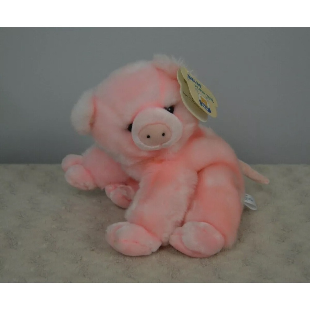 SKM Enterprises Pig Plush Stuffed Animal Toy Pink NO SOUND Piggy Piglet Farm